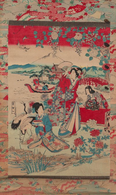 Geishas in a Landscape, c.1870-80 by Torakiyo Sato Torakiyo Sato